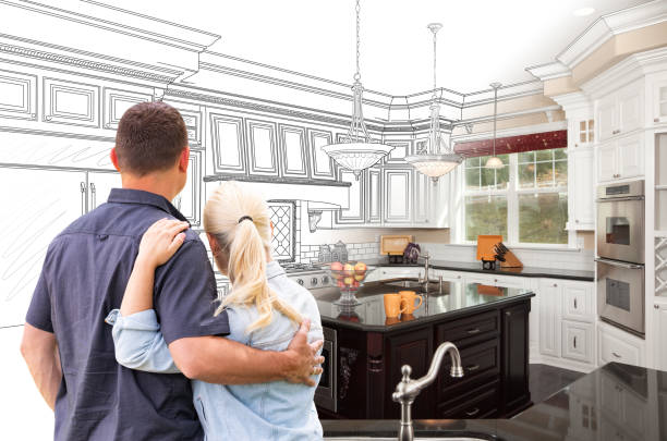 Professional Kitchen Island Installation technician working in Morrisville, PA